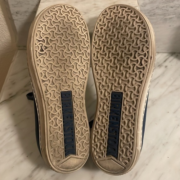 Birkenstock Arran Navy Blue Canvas Sneaker Tennis Shoe - Picture 12 of 17